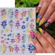 thumbnail image 3 of Stickers de arte para uñas KAICCOSO flores en relieve 5D, 3 hojas, 3 of 8