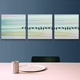 thumbnail image 3 of IDEA4WALL 3 Pieces Modern Canvas Wall Art Birds in a Row Against Green Sky Canvas Prints for Home Wall Decor - 12"x12"x3 Panels, 3 of 5