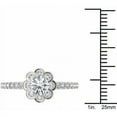 thumbnail image 4 of 1-1/4 Carat T.W. Diamond Flower Shape Single Halo 14kt White Gold Engagement Ring, 4 of 5