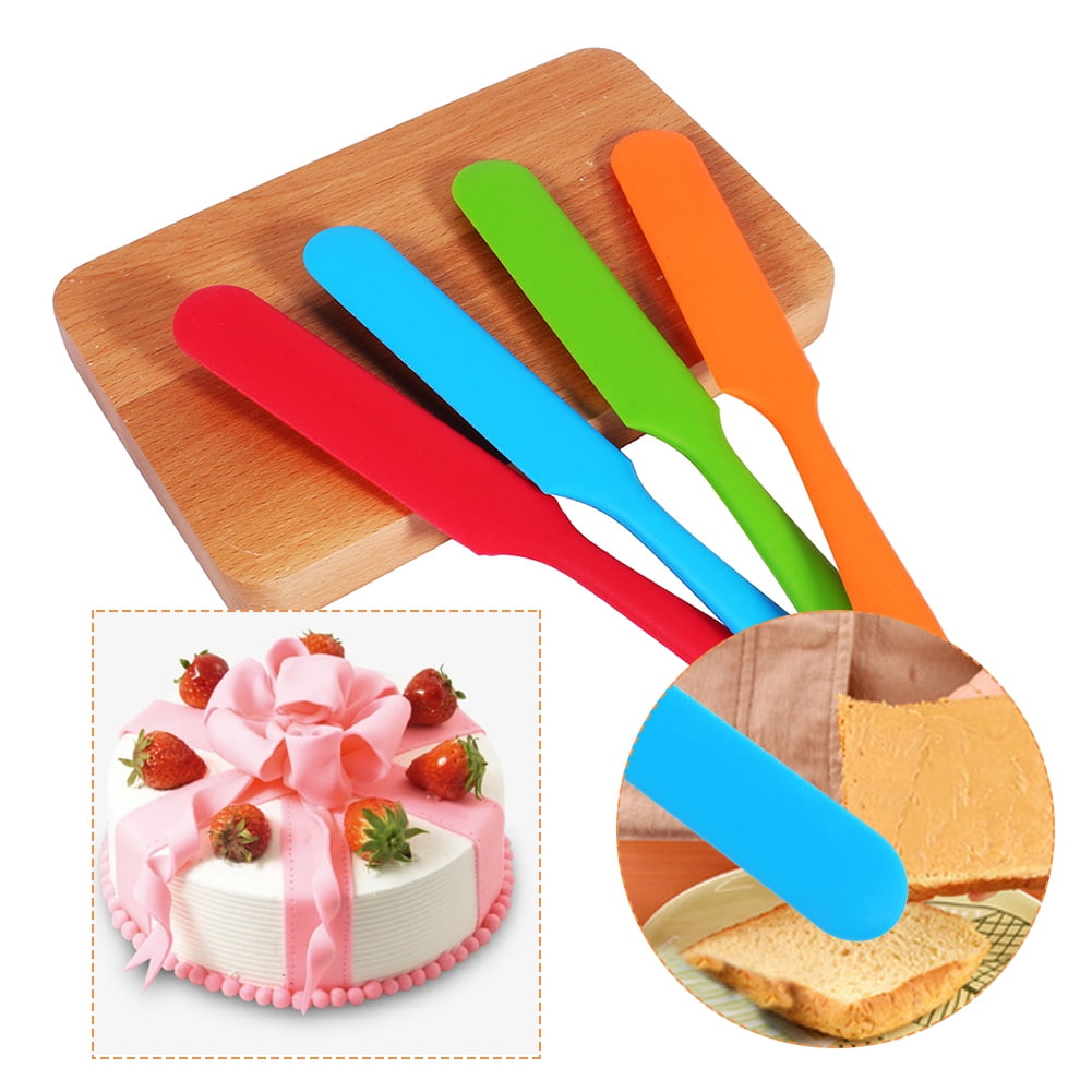 Silicone Cake Cream Butter Spatula Mixing Batter Scraper Brush Baking Cook To BW