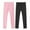 Black + Pink, variant on 2Pack Girls Athletic Leggings Kids Dance Workout Running Yoga High Waisted Tights Leggins Pants with Pocket 4-12Y