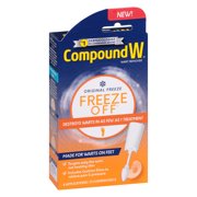 مزيل الثآليل المركب W Freeze off، 8 تطبيقات لتجميد المسحات و12 قرص وسادة