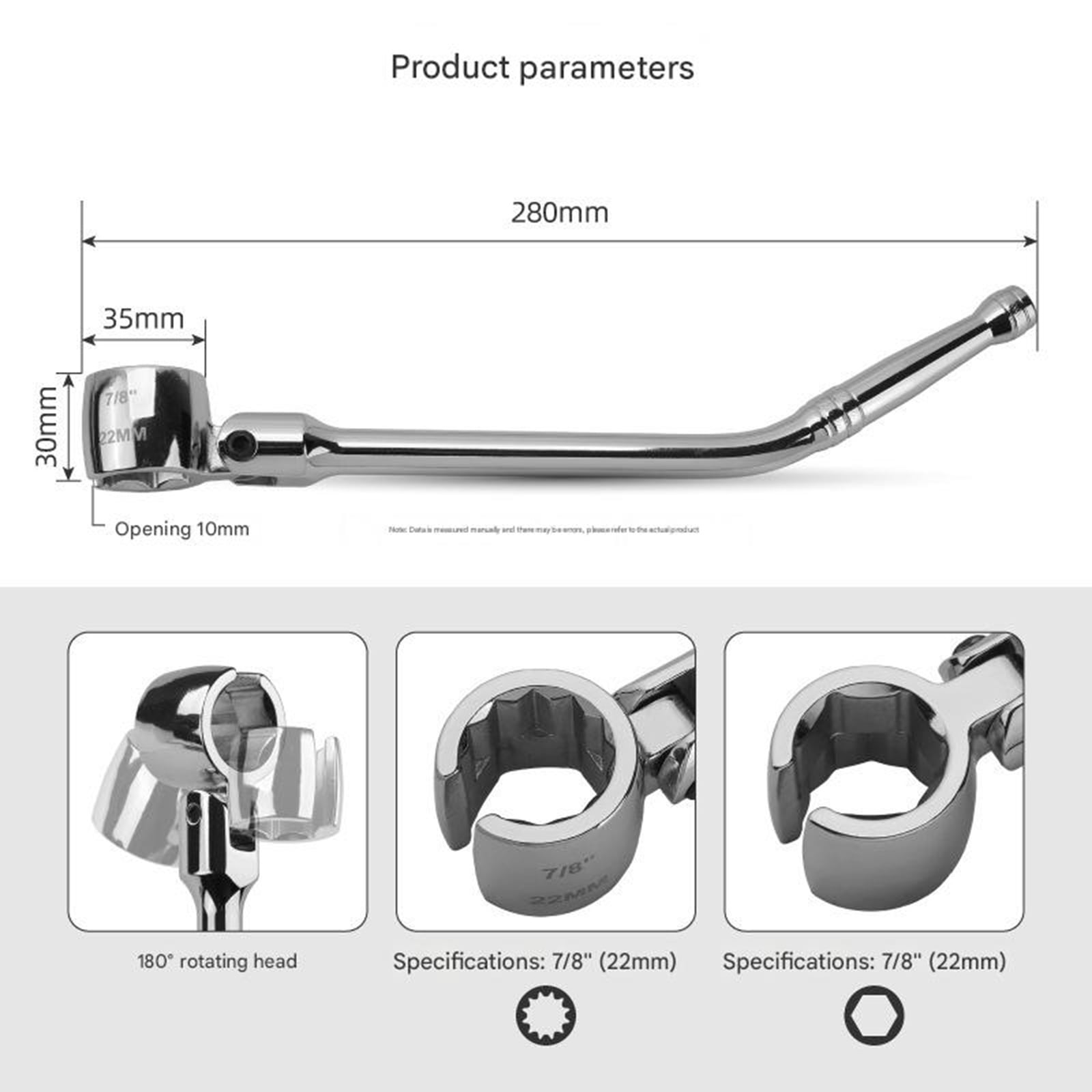22mm Professional Oxygen Sensors Socket Removal Tool Universally Drive Remover Oxygen Sensors Sleeve Hand Tool