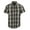 632 - Black / White, variant on Boys Casual Plaid Checkered Short Sleeve Button Down Shirt