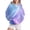 Blue, variant on Bovemsi Sweatshirt for Women Women's Sportswear 2025 Gradient Pattern Long Sleeved Casual Pullover Comfort Hoodie
