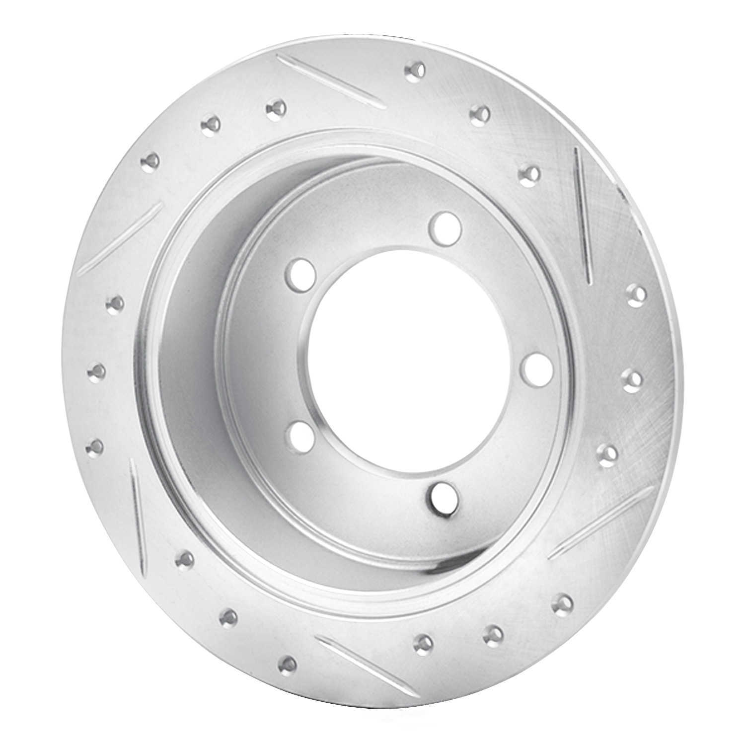 Dynamic Friction Company 631-72030L DFC Brake Rotor - Drilled And Slotted - Silver