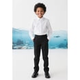 thumbnail image 3 of Pantalones de uniforme escolar KEYWANTS para niños, vestido gris claro 2T, 3 of 6