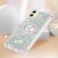 thumbnail image 4 of Liquid Quicksand Case for Samsung Galaxy A06 with Diamond Kickstand, Luxury Fun Glitter Sparkle Flowing Clear Bling Cover Case for Samsung Galaxy A06. -Silver, 4 of 14
