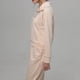 thumbnail image 4 of Conjunto de sudadera con media cremallera y pantalón de pierna ancha para mujer Cómodo traje de chándal de color sólido, 4 of 7