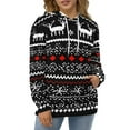 thumbnail image 4 of Christmas Snowflake Deer 3d Sweatshirts Hoodie Fashion Casual Personality Men's Women Street Hoodie Pullovers Long Sleeve Comfortable Top, 4 of 6