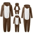 thumbnail image 5 of FUZHIQ Family Pajamas Matching Sets Winter Fuzzy Xmas Pjs Cute Holiday Flannel Sleepwear Christmas Onesie, 5 of 7