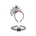thumbnail image 1 of Minnieouse Diadema de araña de gasa negra para decoraciones de Halloween y maquillaje, tocado de telaraña, collar de satén Accesorio para el cabello dos, 1 of 6