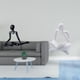 thumbnail image 2 of Figura de escritorio,Escultura abstracta de pensador para decoración de oficina y hogar.,Figura decorativa de escritorio,decoración minimalista para el hogar,Figura de lector, 2 of 8