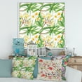 thumbnail image 2 of Yellow Flowers and Tropical Foliage VI 30 in x 30 in Framed Painting Canvas Art Print, by Designart, 2 of 5