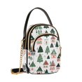 thumbnail image 7 of FORMRS Crossbody Bag for Women Quilted Travel Shoulder Cell Phone Purse with Chain Strap Handbag, Orange Christmas House, 7 of 7