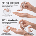 thumbnail image 4 of ROSEXIXI 11pcs 60ml Leakproof Travel Bottles, Refillable Squeezable Containers for Toiletries, Shampoo, Skin Care & Makeup, 4 of 6