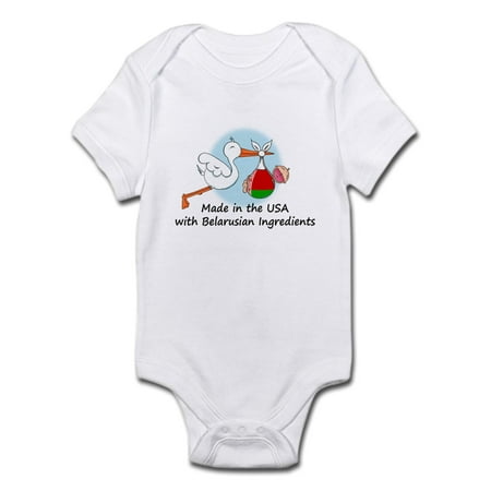 

CafePress - Stork Baby Belarus USA Infant Bodysuit - Baby Light Bodysuit