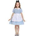 thumbnail image 3 of YunPes Halloween New Children Girls Anime Blue Plaid Skirt Baby Girl, 3 of 6