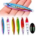 Metal Cast Jig Spoon Shore Casting Jigging Fish Sea Bass Fishing Lure