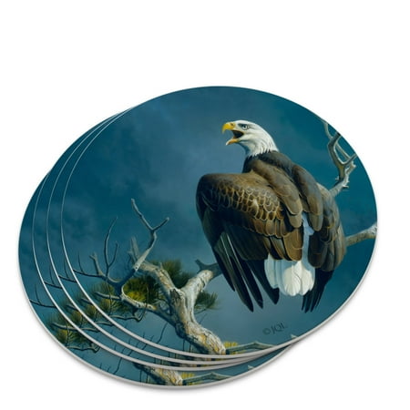 

Bald Eagle Nest Raptor Novelty Coaster Set