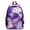 Purple, variant on Male And Female Backpack Starry Sky USB Charging Middle School Student Schoolbag,Red