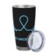 thumbnail image 2 of Vaso de acero inoxidable de 20 oz para el mes de concientización sobre el cáncer de próstata, taza térmica portátil con tapa, 2 of 7