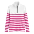 thumbnail image 3 of LIaqionyy Womens Tops Long Sleeve Shirts Quarter Zip Collared Pullover V Neck Casual Fall Business Clothes, 3 of 5