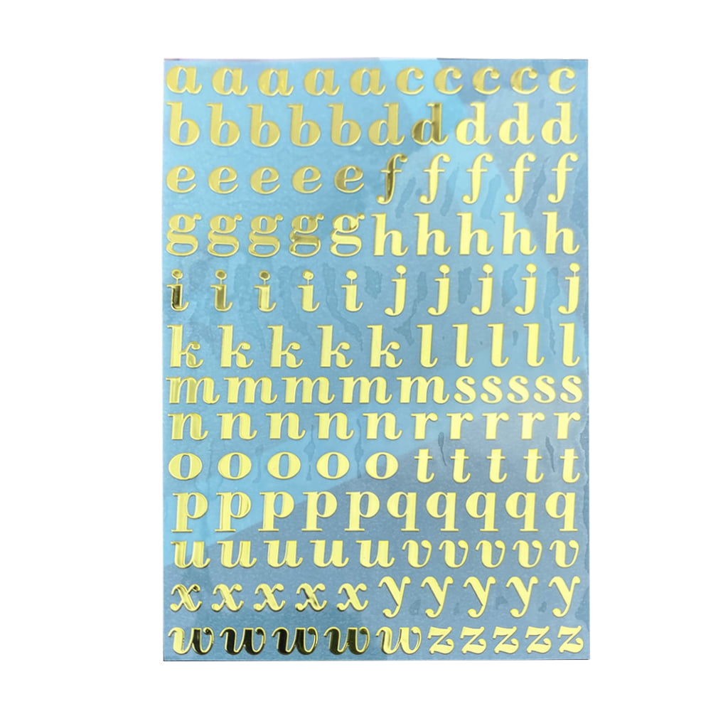 Metal Alphabet Stickers Uppercase Letter Lower for Case Letters