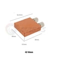 thumbnail image 1 of Notebook CPU Waterblock TEC Watercooler Pure Copper Radiator Heatsink 40X40 30X30 50X50 Semiconductor Industrial Refrigeration 40X40mm, 1 of 6
