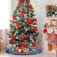 thumbnail image 4 of Coolnut Mardi Gras Christmas Tree Skirt Tree Skirt for Holiday Party Home Christmas Day Ornaments36", 4 of 6
