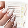 thumbnail image 2 of Rose Gold Half Moon Totem 3d Nail Sticker, 2 of 5