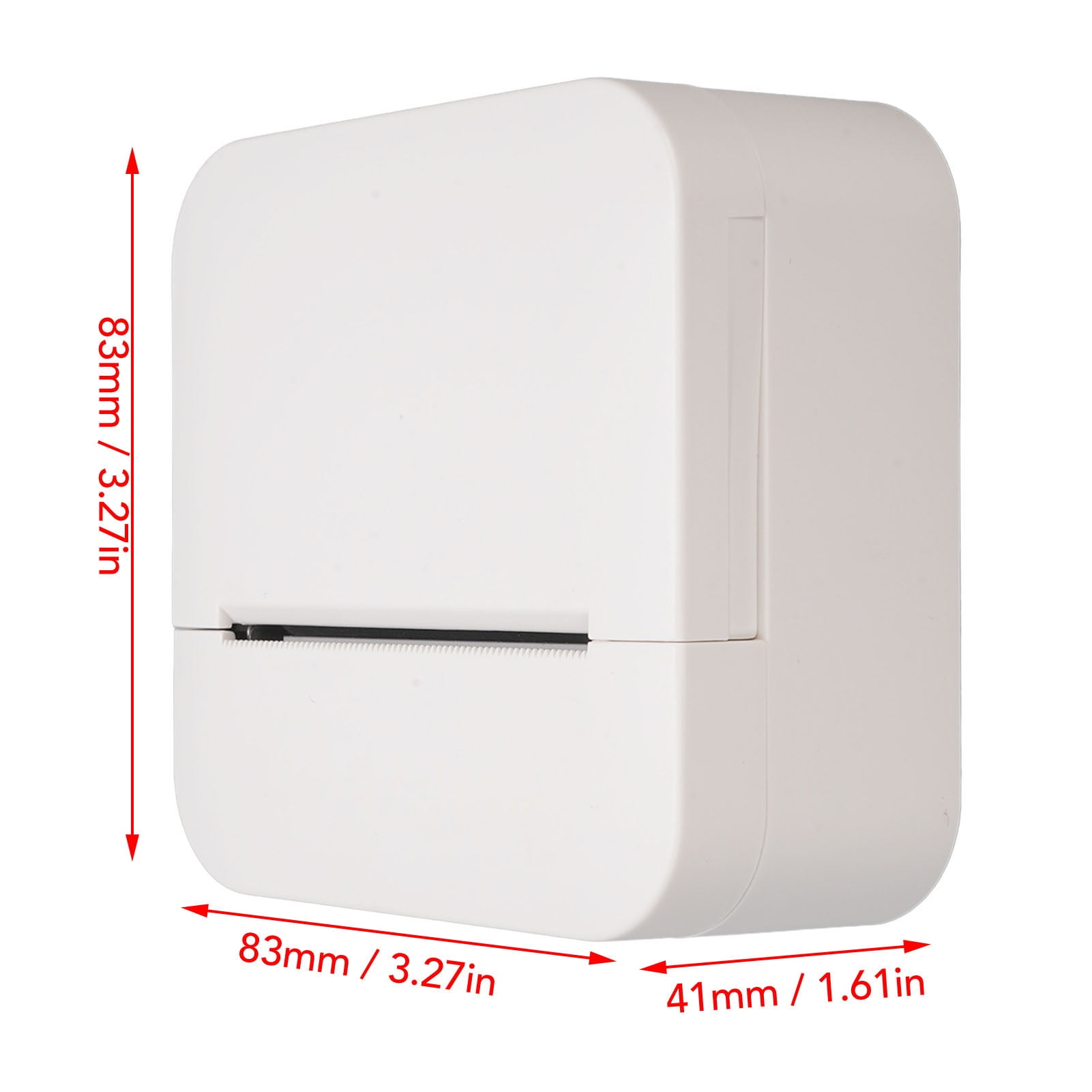 Nieyigj Portable Printer 203 DPI Bluetooth Wireless Mini Thermal Label Maker with 5 Rolls Paper Rechargeable Pocket Size for Photos Notes Lists Memos 5V 1A Home Office School Compatible iOS Android