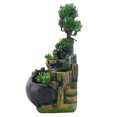 thumbnail image 1 of Small Rockery Desktop Fountain, Home Desk Decoration, Suitable for Office Decoration, Rockery and Grass Simulation, Relaxation and Tranquility with Sound of Waterfall,, 1 of 7