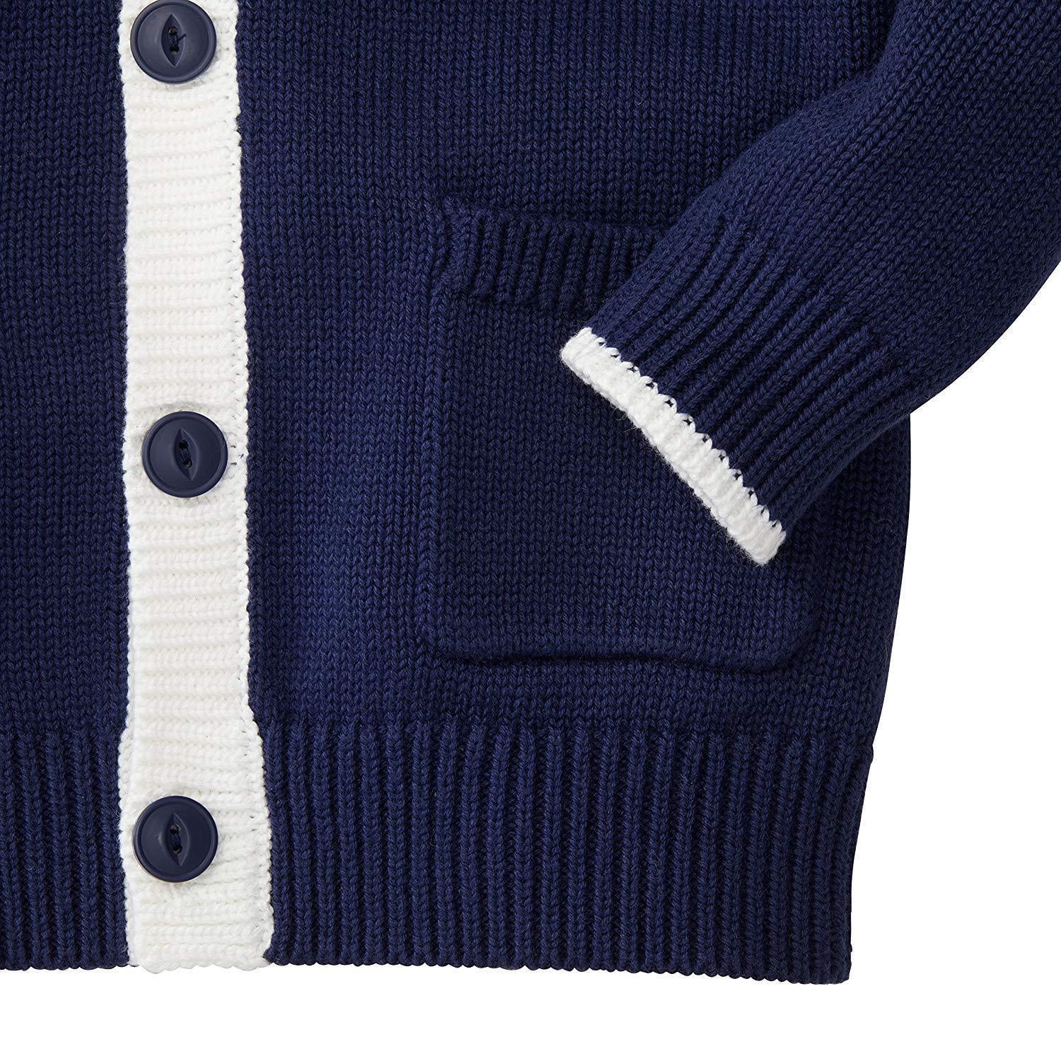 Cable Knit Varsity Sweater Pullover Organic Cotton Blazer Baby Boy