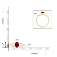 thumbnail image 4 of ANGARA Natural Prong-Set Solitaire 1.25 ct Ruby Split Shank Ring in 14K Yellow Gold for Women (Size-8x6mm) | July Birthstone, Birthday, Anniversary, Jewelry Gift for Women | Natural Ruby Ring, 4 of 9