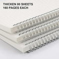 thumbnail image 2 of 3 Pack Carnet à Spirale Carré Grille Graphique A5 avec 480 pages, 2 of 5