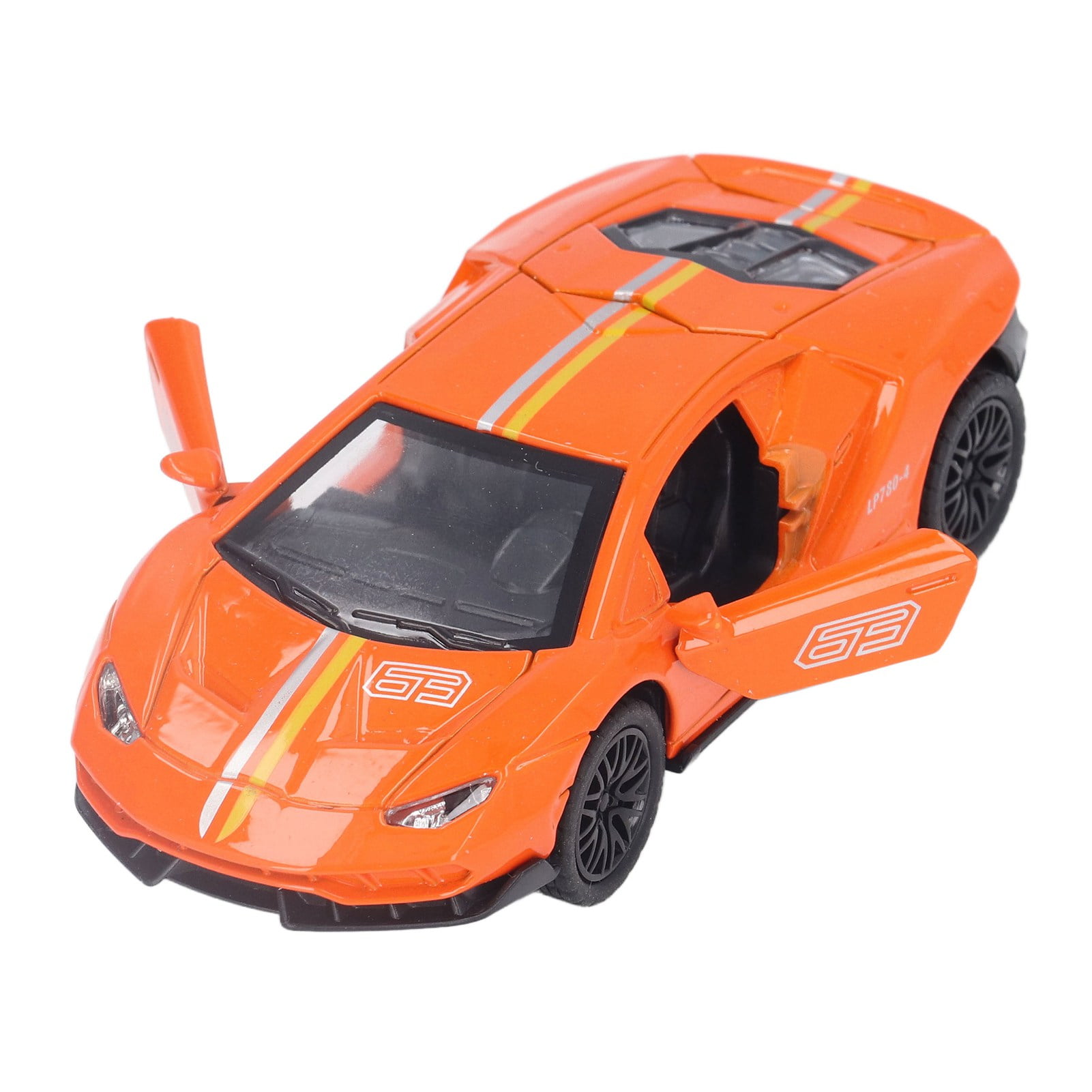 Metal Model Car, Pull Back Exquisite Alloy Sports Car With Light And