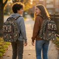 thumbnail image 3 of Xixirimido Horse Vintage Forest Camo Print Kids Backpacks for Boys, 17 Inch Large Capacity Backpack Toddler Elementary Schoolbag for Teens Students Lightweight Durable Bookbag, 3 of 8