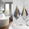 thumbnail image 2 of Coolnut Towels Set of 2 Abstract Ink Golden Print for Bathroom Kitchen Travel 16×28 inch, Cotton Bath Towels Lightweight Quickdry for Bathroom Ktichen Travel SPA Gym, 2 of 6