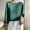 Green, variant on Womens Plus Size Tops,Ladies, Women's Fashion R-Neck Long Sleeve Loose Solid Color Blouse Khaki XL