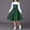 Green, variant on ATOGUTA Girls Long Sleeve Dress Kids Long Sleeve Party Birthday Prom Formal Fancy Midi Dress Size 8-13, Red