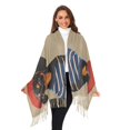thumbnail image 3 of FORMRS Womens Scarf Winter Soft Long Big Warm Shawls Wrap Tassel Scarves, Dog Artist, 3 of 9