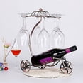 thumbnail image 4 of LAICAIW Wine Rack Tabletop and Wine Glass Holder-Hold 1 Wine Bottle and 6 Glasses-Perfect for Home Kitchen Decor & Kitchen Storage Rack, 4 of 4