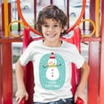 thumbnail image 3 of Tee Hunt Merry Everything Youth T-Shirt Christmas Snowman Holiday Spirit Xmas Kids, White, X-Large, 3 of 5