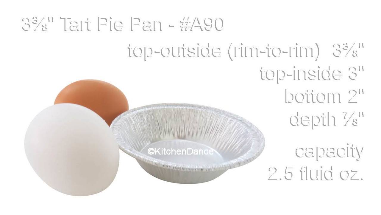 3⅜" Small Disposable Tart Pan or Mini Pie Pan Case of 2000 A90