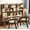 Brown, variant on BALANBO Solid Wood Kids Desk and Chair Set with Hutch,Study Computer Desk with Drawers,Extra Large Two Person Study Desk Writing Table,Natural Oak Student Desk with Bookshelf for Home Office,Brown