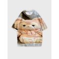 thumbnail image 1 of T-shirt short sleeve round neck summer casual loose JW1819, 1 of 5