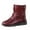 Red, variant on NOKIO Women'S Ankle Snow Boots Women'S Cozy Snow Boots Women Snow Boots Warm Winter Waterproof Fashion Casual Boots Female Stylish Velvet Mules Women'S Snow Boots With Rubber Soles