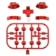 thumbnail image 2 of Chrome Red D-pad ABXY Keys SR SL L R ZR ZL Trigger Buttons Springs, Replacement Full Set Buttons Fix Kits for Nintendo Switch & Switch OLED Joycon (D-pad ONLY Fits for eXtremeRate Joycon D-pad Shell), 2 of 9