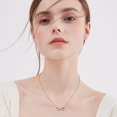 thumbnail image 3 of Collar de Plata para Mujer, Collares Infinito Colgante para Mujer, Collar Amistad con Zirconia, Joyería Elegante Dama, 3 of 4
